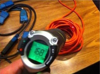 Coiled up power lead
